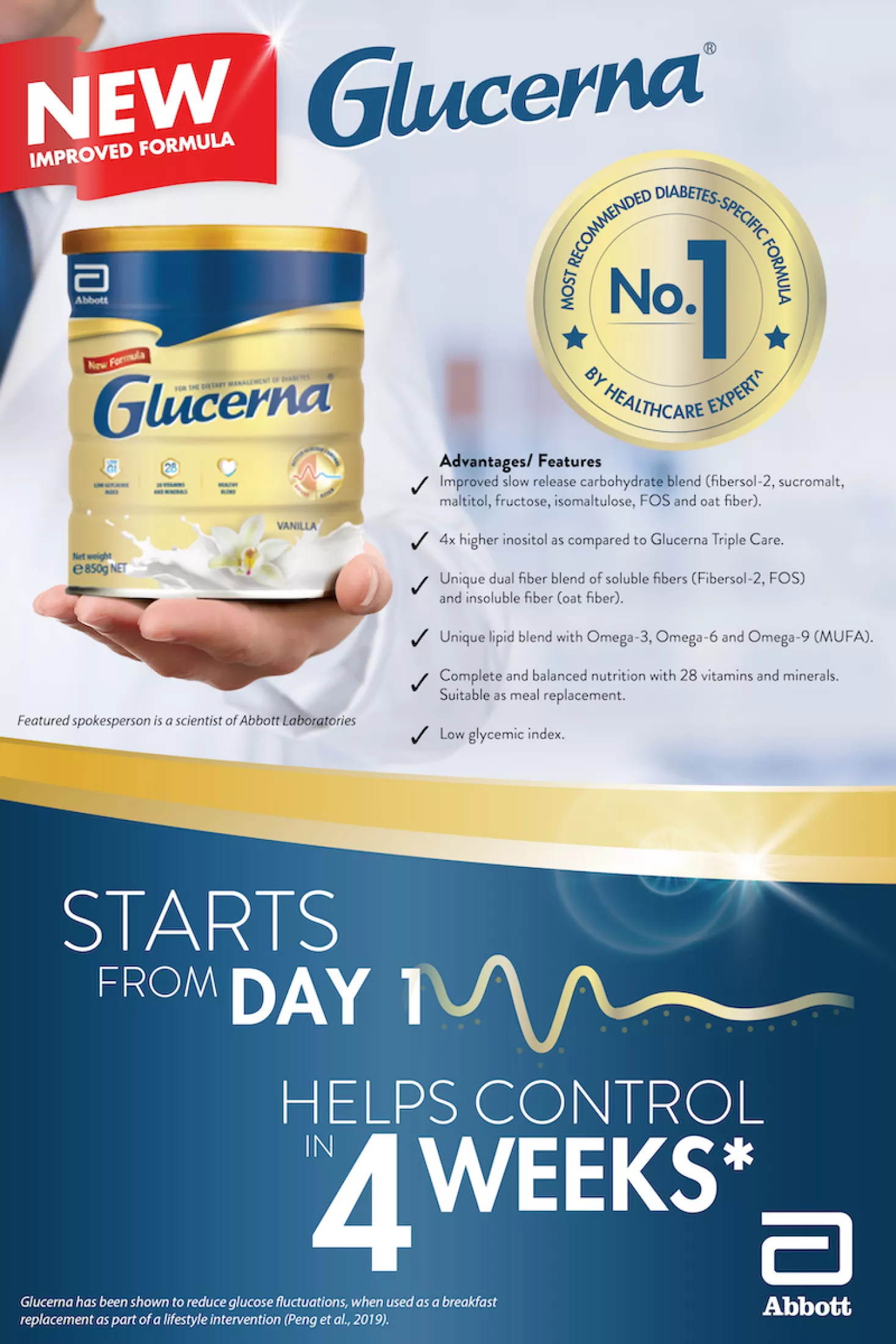 Glucerna Triple Care Wheat 850G Big Pharmacy